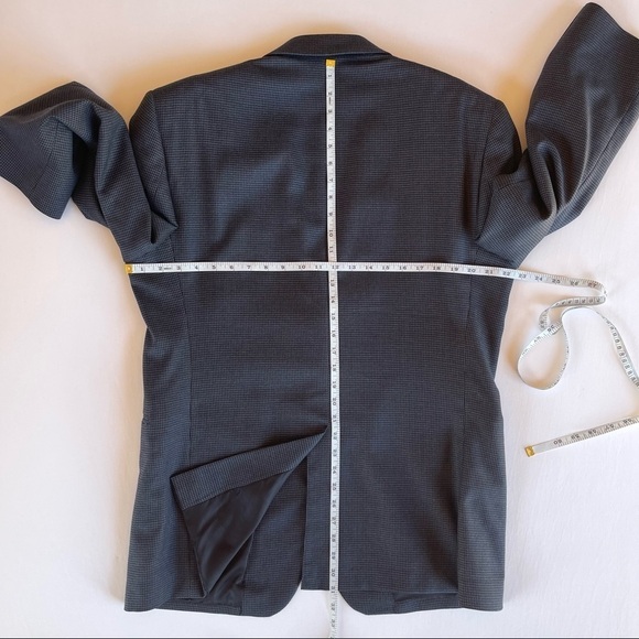 Jos A Bank Signature Collection Houndstooth Wool Blazer Sport Coat 42R - Picture 6 of 15